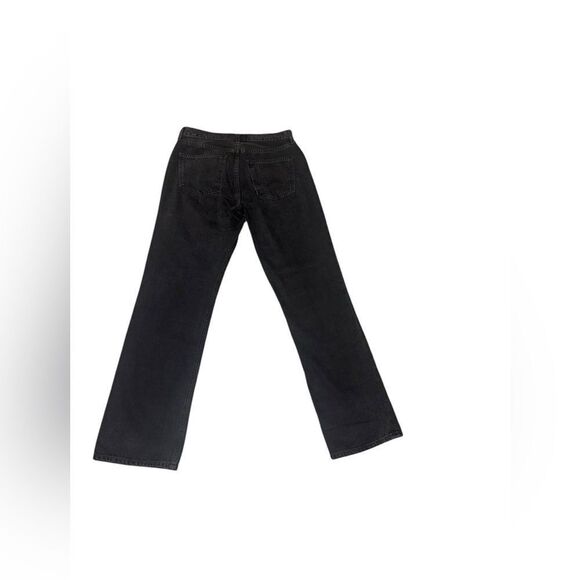 AGOLDE x REVOLVE Lana Slice mid rise black decent Relaxed Straight Leg Jeans - Picture 6 of 12